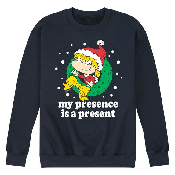Rugrats - Angelica My Presence Is A Present - Men's Crew Neck Fleece Pullover