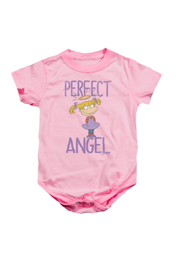 Rugrats Angelica Perfect Angel Unisex Infant Snap Suit for Baby (6 Months) Pink
