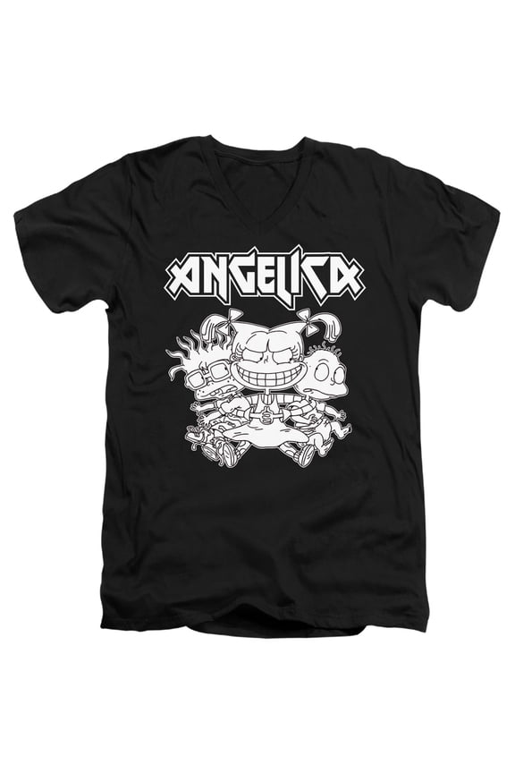 Angelica Pickles Rocks Unisex Adult V-Neck T Shirt