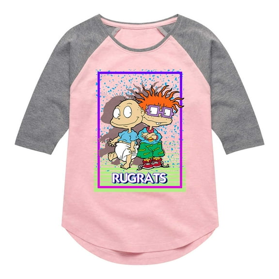 Rugrats - BFF's Since 1991 - Toddler And Youth Girls Raglan Graphic T-Shirt