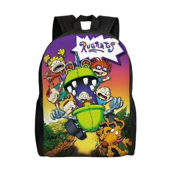 Rugrats Backpack Unisex Bookbag Rucksack Printing Shoulder Bag Back To School Bag Travel Hiking Daypack