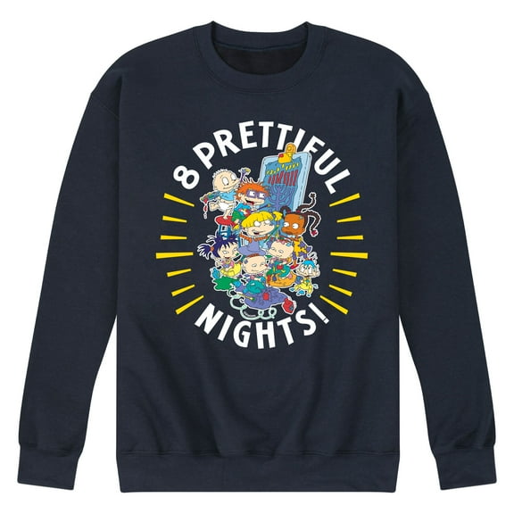 Rugrats - Best Eight Nights Ever - Men's Crew Neck Fleece Pullover