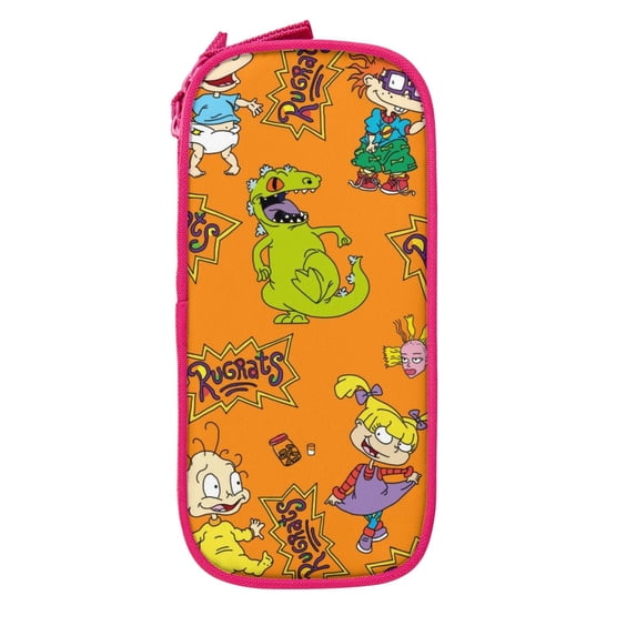 Rugrats Big Capacity Pencil Case, Large Storage Pencil Pouch Pen Case Bag with Zipper, Pencil Case for Office Supplies