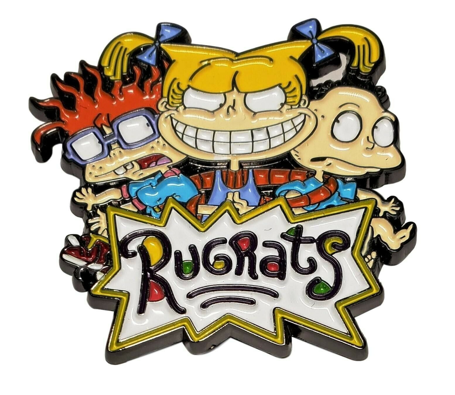 Rugrats Cartoon Characters and Name 1.5 Inches Tall Enamel Metal Pin ...