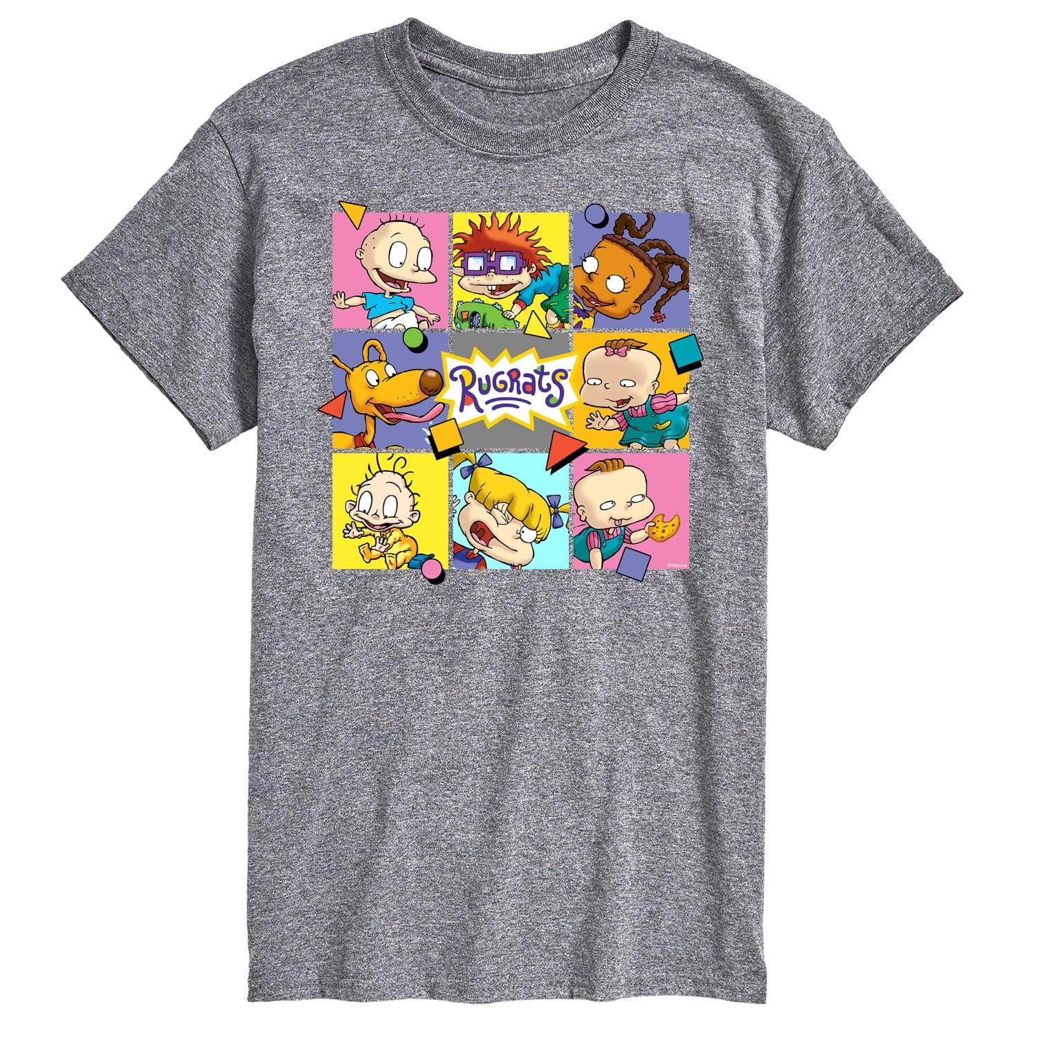 Rugrats - Character Grid - Men's Short Sleeve Graphic T-Shirt - Walmart ...