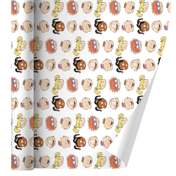 Rugrats Character Heads Premium Gift Wrap Wrapping Paper Roll