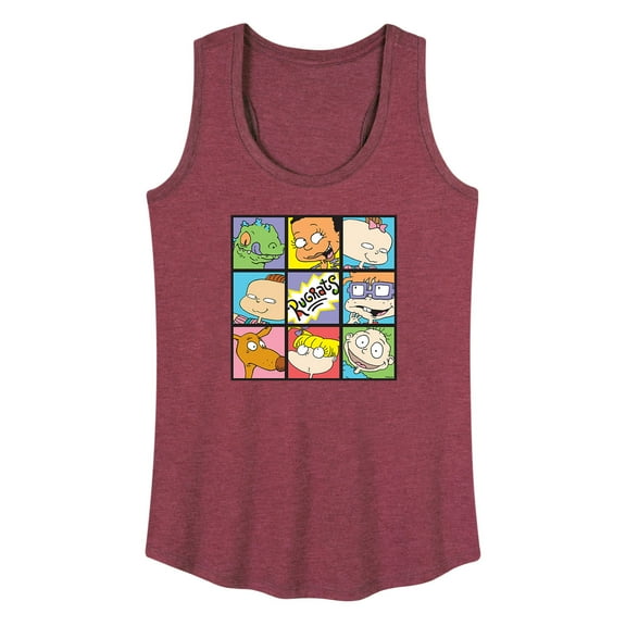 Rugrats - Characters in Window Grid - Women's Racerback Tank Top