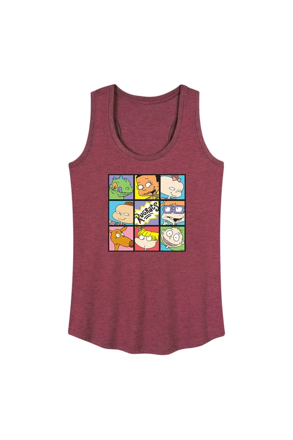 - Characters in Window Grid - Women's Racerback Tank Top