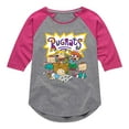 thumbnail image 1 of Rugrats Characters with Logo - Toddler And Youth Girls Raglan Graphic T-Shirt, 1 of 5