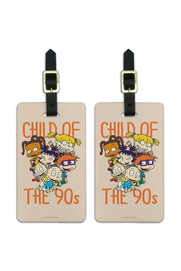 Rugrats Child of the 90s Luggage ID Tags Suitcase Carry-On Cards - Set of 2