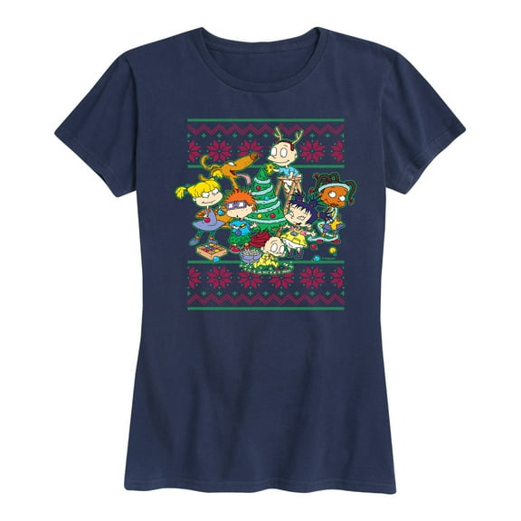 Rugrats Christmas Sweater - Women's Short Sleeve Graphic T-Shirt