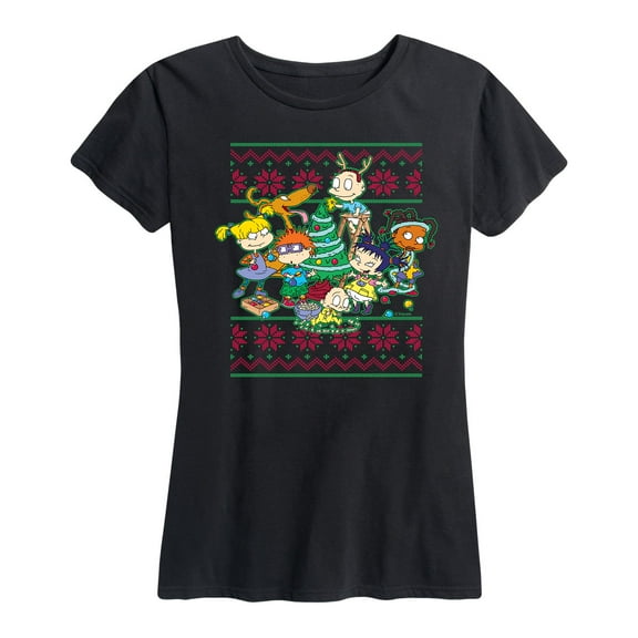 Rugrats Christmas Sweater - Women's Short Sleeve Graphic T-Shirt