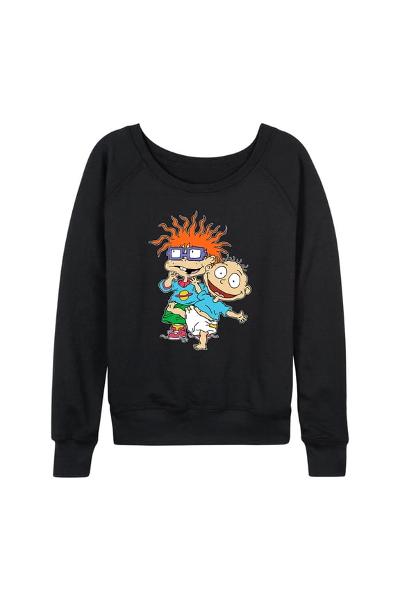 - Chuckie Finster and Tommy Pickles - Women's Lightweight French Terry Long Sleeve Shirt