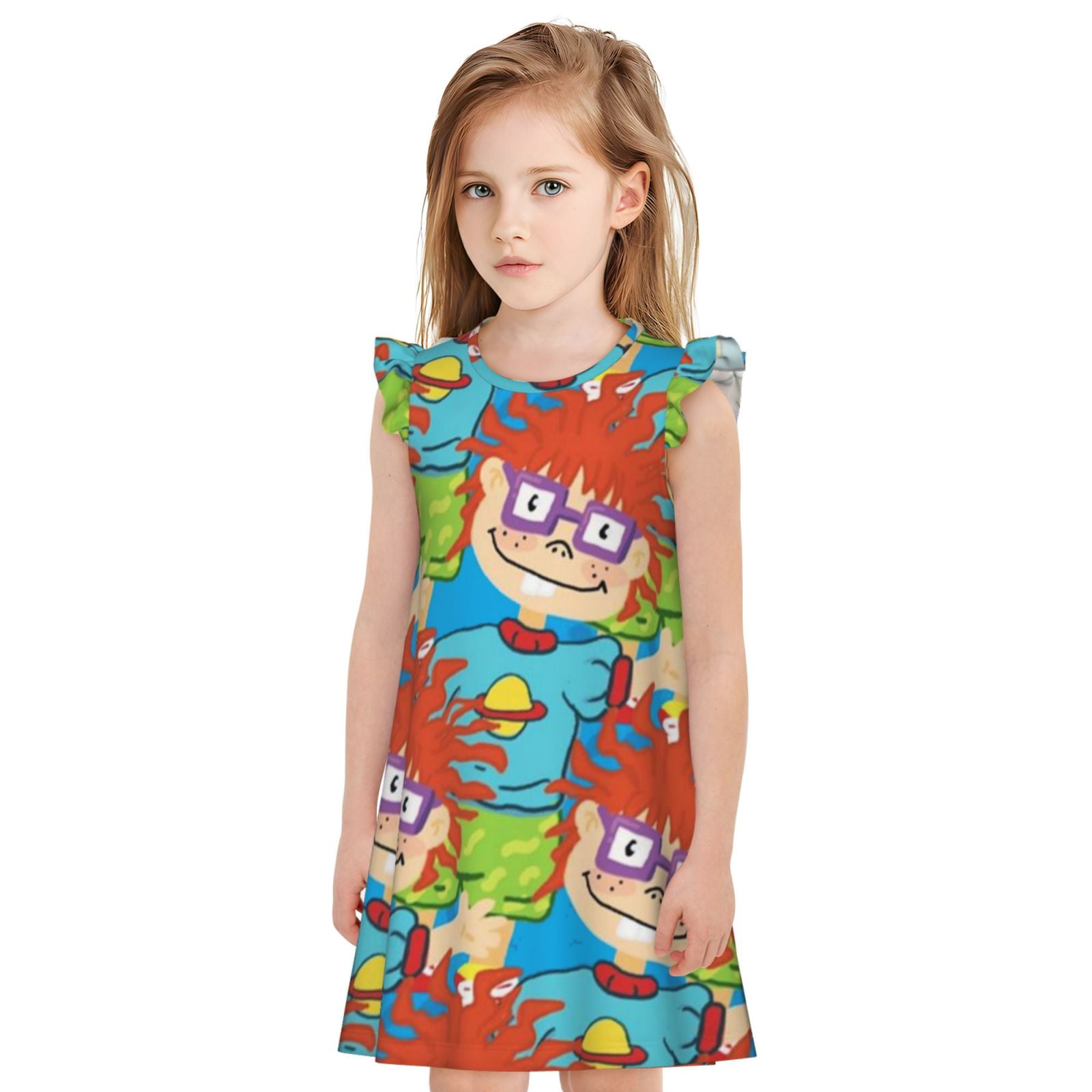 Rugrats Chuckie Girl's Nightgowns Pajamas Dress Soft Children ...