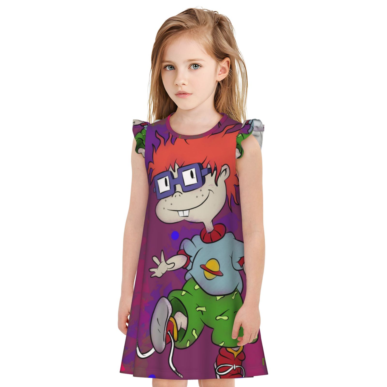 Rugrats Chuckie Girl's Nightgowns Pajamas Dress Soft Children ...