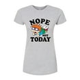 thumbnail image 1 of Rugrats - Chuckie Nope Not Today - Juniors Fitted Graphic T-Shirt, 1 of 6