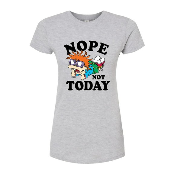 Rugrats - Chuckie Nope Not Today - Juniors Fitted Graphic T-Shirt