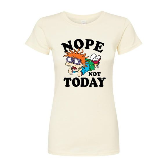 Rugrats - Chuckie Nope Not Today - Juniors Fitted Graphic T-Shirt