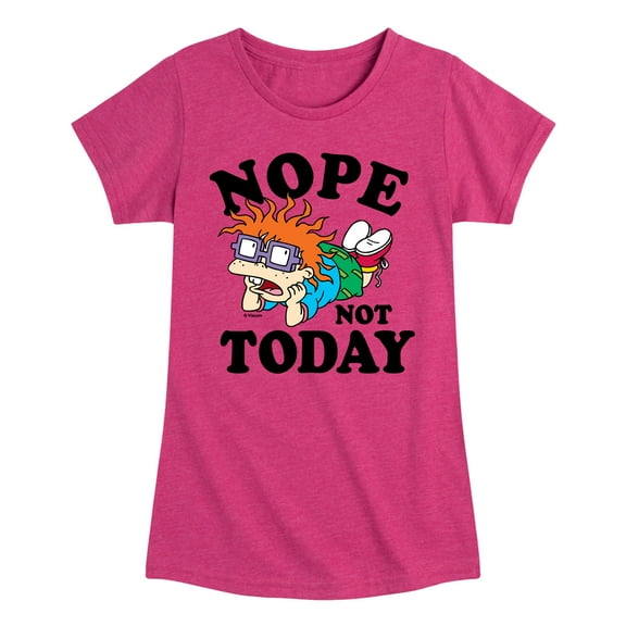 Rugrats Chuckie Nope Not Today - Toddler And Youth Girls Short Sleeve Graphic T-Shirt
