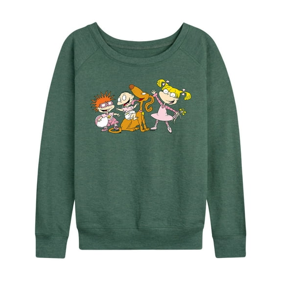 Rugrats - Chuckie, Tommy, And Angelica - Women's Lightweight French Terry Long Sleeve Shirt