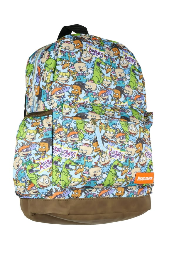 Rugrats Chuckie Tommy Angelica Travel School Dual Compartment Backpack For Daily Use