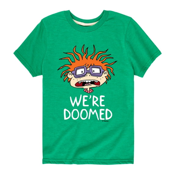 Rugrats - Chuckie We're Doomed - Toddler And Youth Short Sleeve Graphic T-Shirt