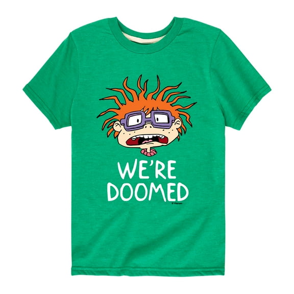 Rugrats - Chuckie We're Doomed - Toddler And Youth Short Sleeve Graphic T-Shirt