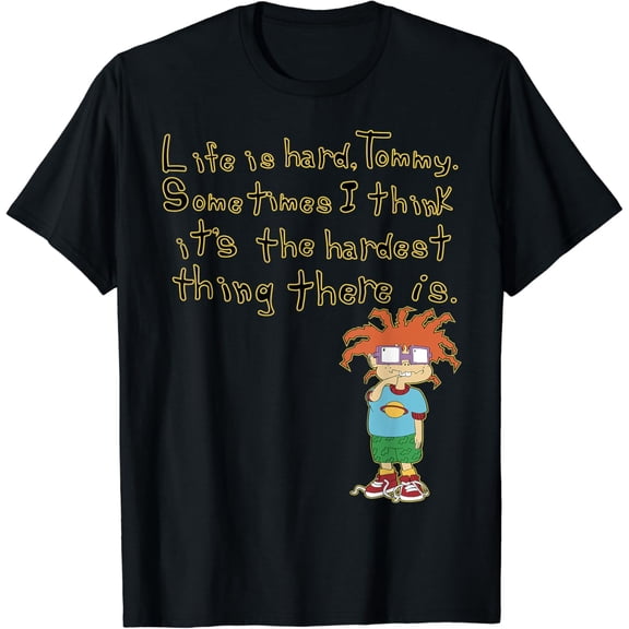 Rugrats - Chuckie Â€Œlife Is Hard, Tommyâ€ Rugrats T-Shirt Unisex S-5XL Hot Trending Shirt, Vintage Birthday Gift