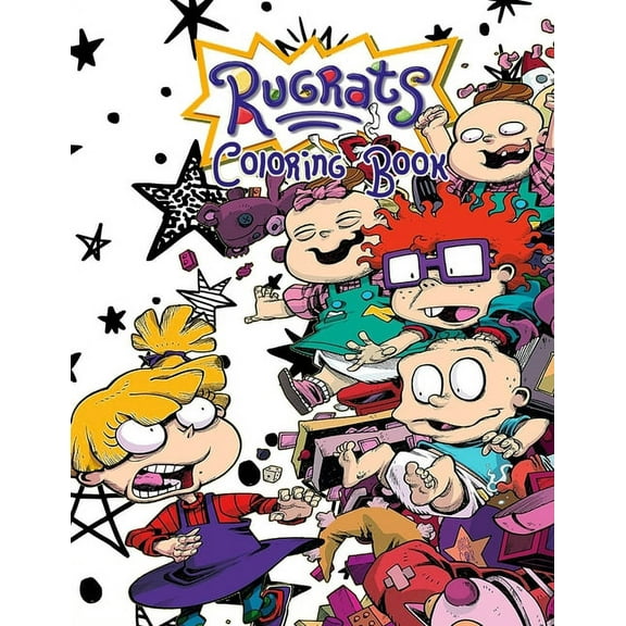 Rugrats Coloring Book: +45 Amazing Rugrats Coloring pages for Kids and Adults, +45 Wonderful Drawings - All Characters ( Original Design ), (Paperback)
