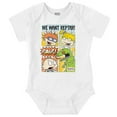 thumbnail image 1 of Rugrats Comic Strip We Want Reptar Romper Boys or Girls Infant Baby Brisco Brands NB, 1 of 6