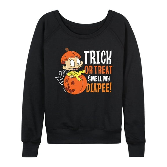 Rugrats - Dill Trick Or Treat Diapee - Women's Lightweight French Terry Long Sleeve Shirt
