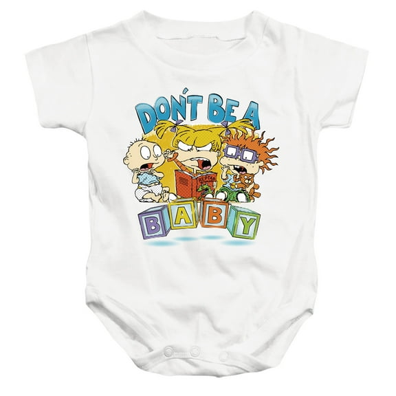 Rugrats Don't Be A Baby Blocks Unisex Infant Snap Suit for Baby