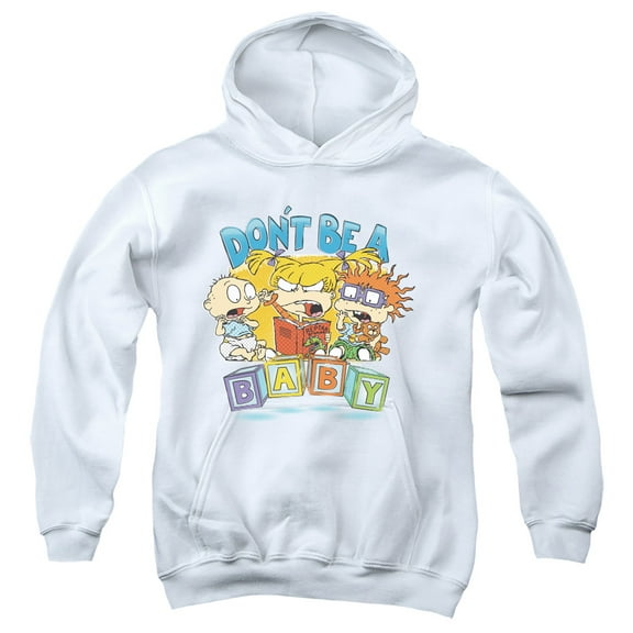 Rugrats Don't Be A Baby Blocks Unisex Youth Pull-Over Hoodie