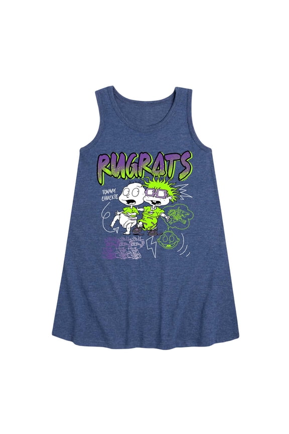 - Doodle - Toddler and Youth Girls A-line Dress