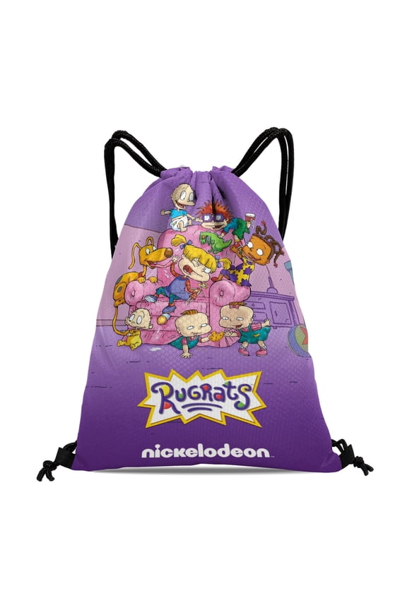 Rugrats Drawstring Backpack Bag Party Favors Goodies Merch Gym Waterproof Swimming Beach Fans