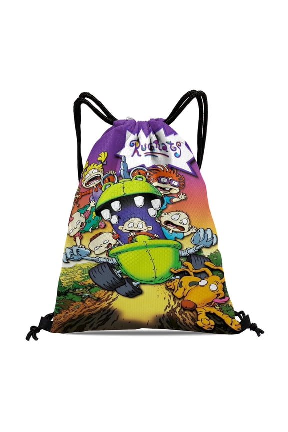 Rugrats Drawstring Backpack Bag Party Favors Goodies Merch Gym Waterproof Swimming Beach Fans