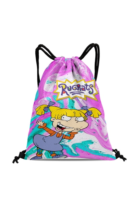 Rugrats Drawstring Backpack Bag Party Favors Goodies Merch Gym Waterproof Swimming Beach Fans