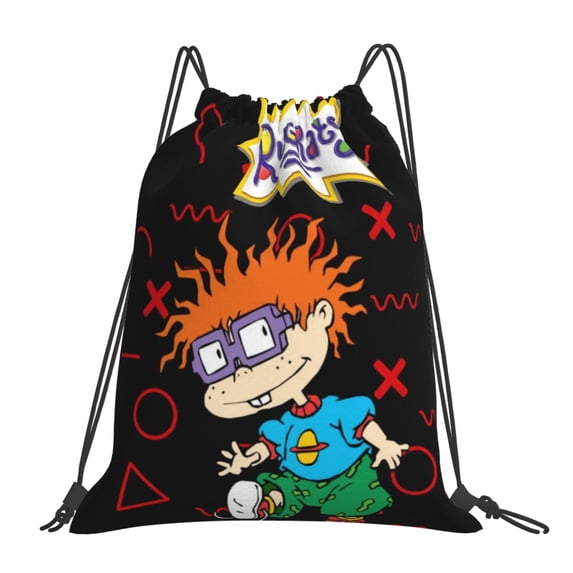 Rugrats Drawstring Backpack Lightweight Portable Sport Gym Sackpack Draw String Cinch Bags For Men Women