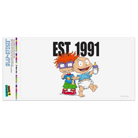 Rugrats Est 1991 Automotive Car Window Locker Bumper Sticker