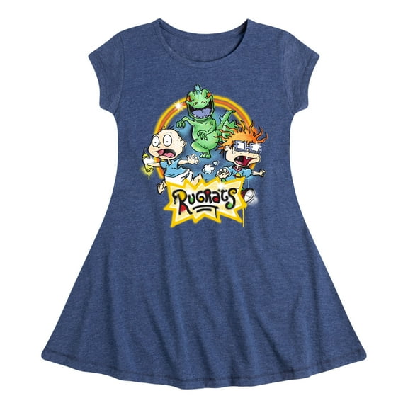 Rugrats - Graffiti - Toddler And Youth Girls Fit And Flare Dress