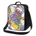 thumbnail image 1 of Rugrats Insulated Lunch Bags Bento Bag Zipper Portable Lunch-Box Shoulder Bag With Adjustable Shoulder Strap, 1 of 9