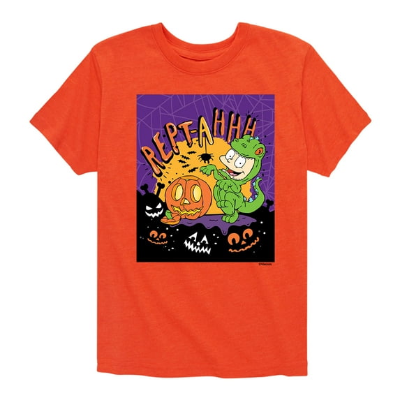 Rugrats - Kids Halloween Spooky Short Sleeve Graphic T-Shirts By Nick Rewind