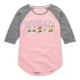 thumbnail image 1 of Rugrats - Lined Up - Toddler And Youth Girls Raglan Graphic T-Shirt, 1 of 5
