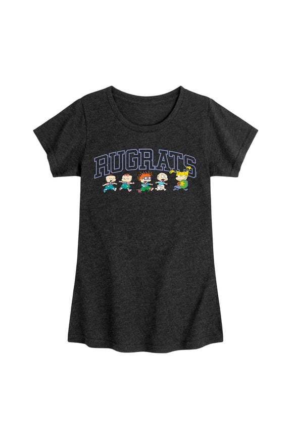 - Lined Up - Toddler And Youth Girls Short Sleeve Graphic T-Shirt