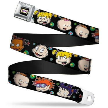 Rugrats Logo Rugrats Character Expressions Black Webbing Seatbelt Belt Seatbelt Belt Standard