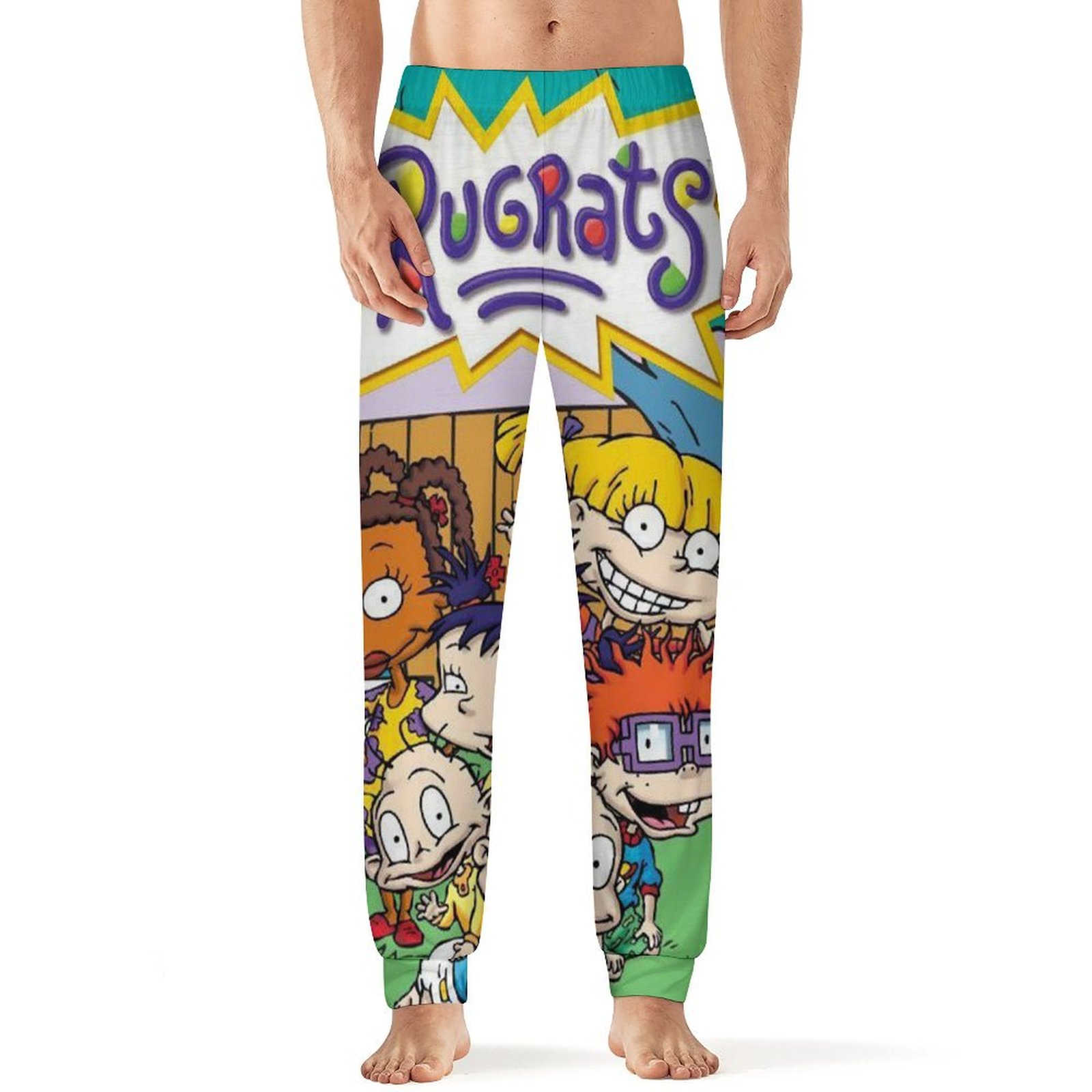 Rugrats Men's Sleeping Pants Soft Pajama Lounge Pants Casual Sleep ...