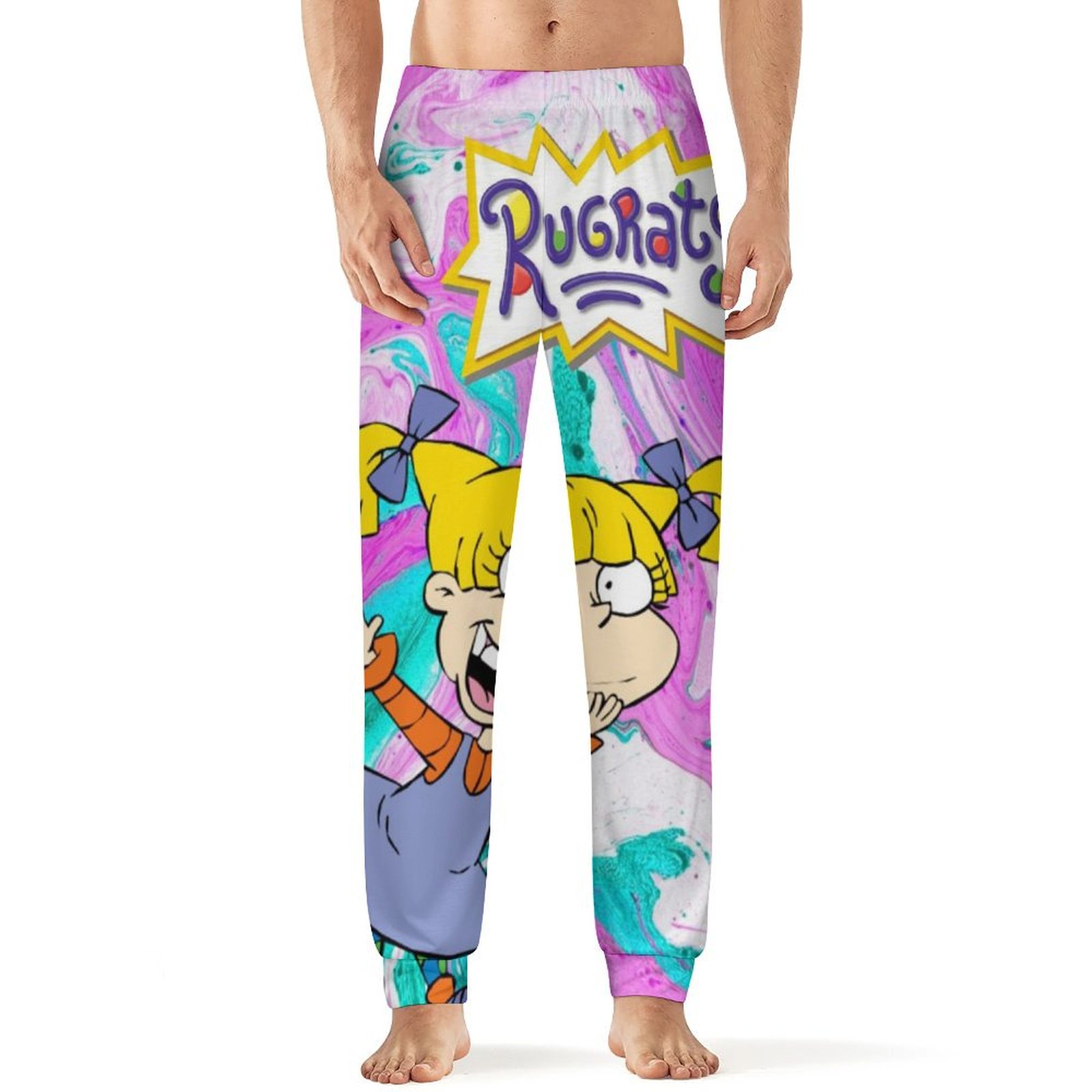 Rugrats Men's Sleeping Pants Soft Pajama Lounge Pants Casual Sleep ...