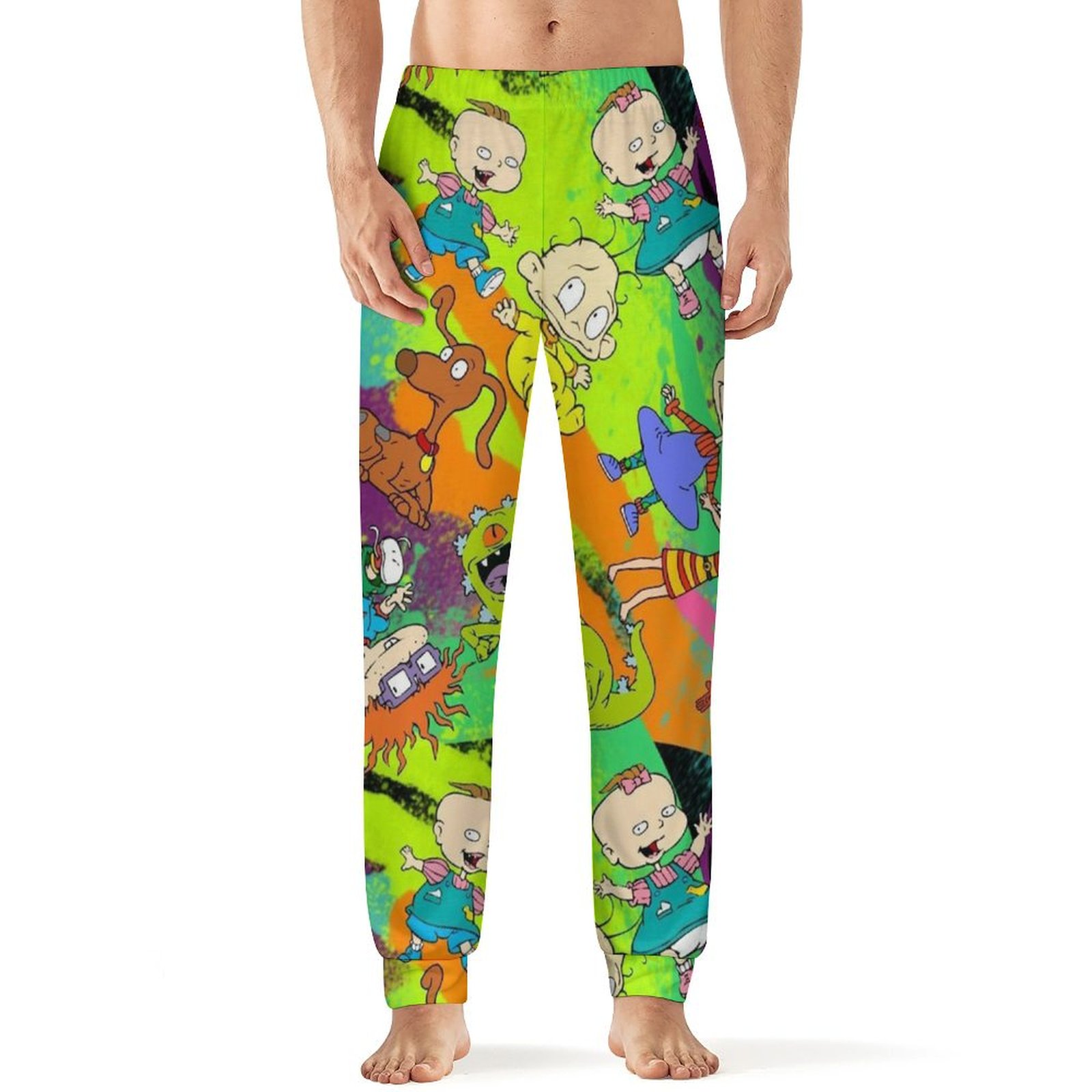 Rugrats Men's Sleeping Pants Soft Pajama Lounge Pants Casual Sleep ...