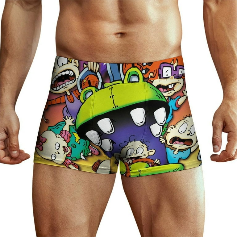 Rugrats Men's Underwear Boxer Briefs Soft Comfortable Underwear