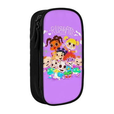 Rugrats Pencil Case, Multipurpose Pencase ,Large Capacity Durable Pencil Pouch Storage Pen Bag Organizer Stationery